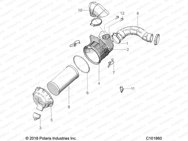 ENGINE | ENGINE, AIR INTAKE SYSTEM - A23HZB15A1/A4/B1/B4 (C101860)