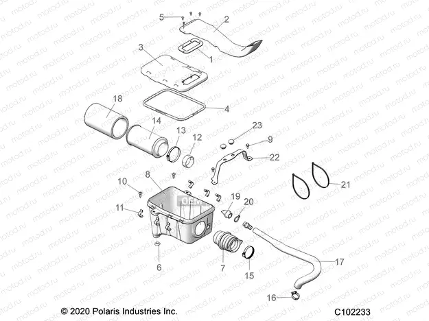 ENGINE | ENGINE, AIR INTAKE SYSTEM - A23SJE57AX (C102233)