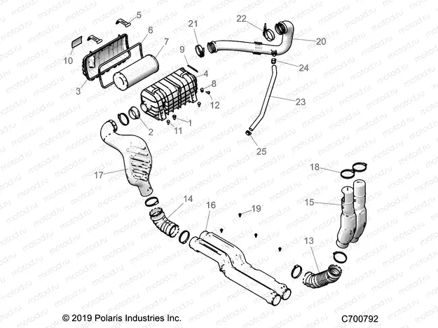 ENGINE | ENGINE, AIR INTAKE SYSTEM - G21GAP99AM/BM (C700792)
