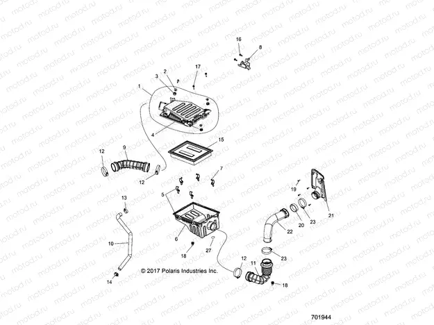 ENGINE | ENGINE, AIR INTAKE SYSTEM - R18RVU99AS (701944)