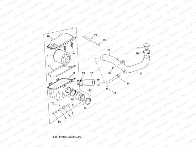 ENGINE | ENGINE, AIR INTAKE SYSTEM - R21MAA50B1/B7 (49RGRAIRBOX15570)