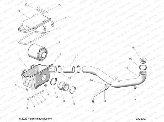 ENGINE | ENGINE, AIR INTAKE SYSTEM - R23MAE57DX (C730763)