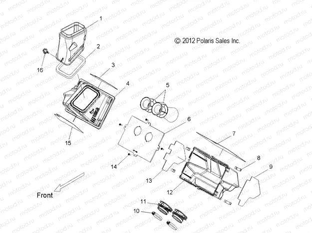 ENGINE | ENGINE, AIR INTAKE SYSTEM - S20CBA6GSL (49SNOWAIR13RMK)