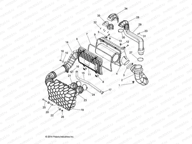 ENGINE | ENGINE, AIR INTAKE SYSTEM - Z15VDE99AL (49RGRAIRBOX151000AL)