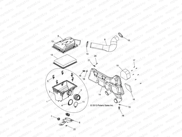 ENGINE | ENGINE, AIR INTAKE SYSTEM - Z15VHA57AJ/E57AS/AK (49RGRAIRBOX14RZR570)