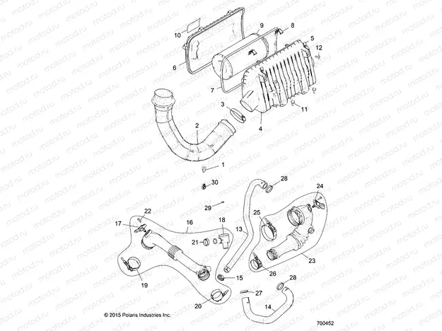 ENGINE | ENGINE, AIR INTAKE SYSTEM - Z16VDE92NH/NW (700452)