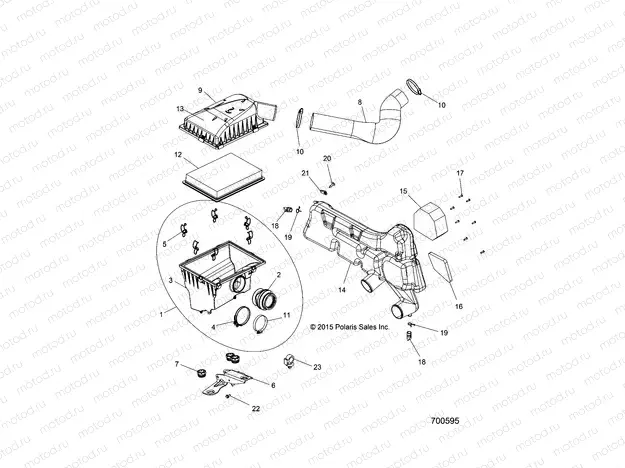 ENGINE | ENGINE, AIR INTAKE SYSTEM - Z16VHA57FJ (700595)