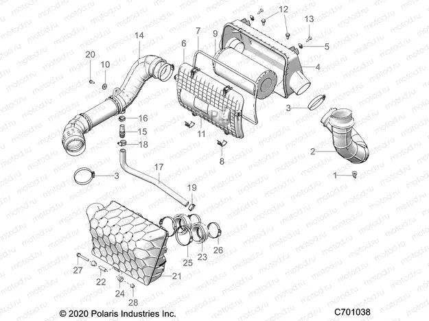 ENGINE | ENGINE, AIR INTAKE SYSTEM - Z20N4E99NC (C701038)
