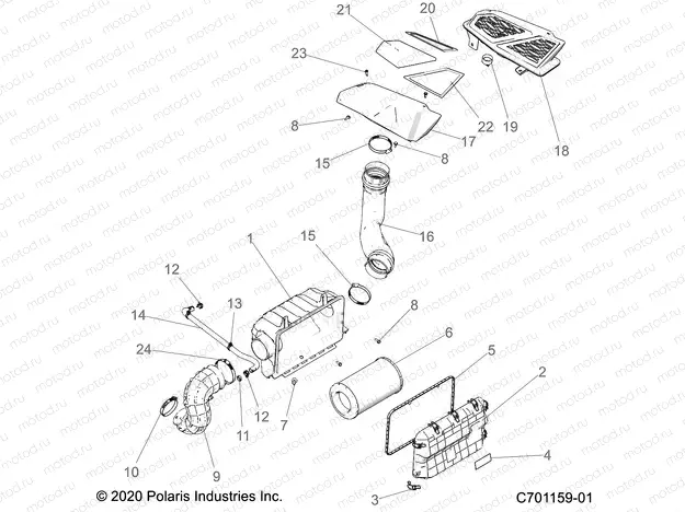 ENGINE | ENGINE, AIR INTAKE SYSTEM - Z22RME2KAG/BG/K2KAN/BN (C701159-01)