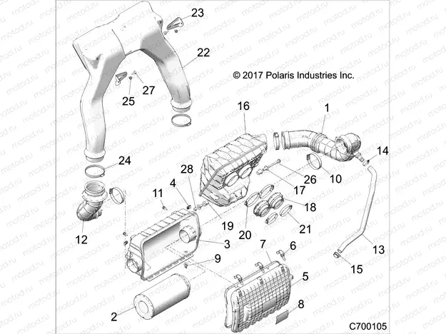ENGINE | ENGINE, AIR INTAKE SYSTEM - Z22S1E99AL/BL (C700105)