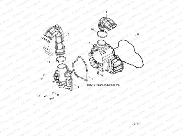 ENGINE | ENGINE, ALTERNATOR  COVER HVAC - R17RTU99AV/BV (701117)