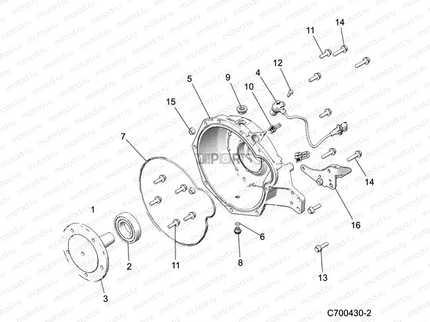ENGINE | ENGINE, BELL HOUSING - D21BBPD4B4 (C700430-2)