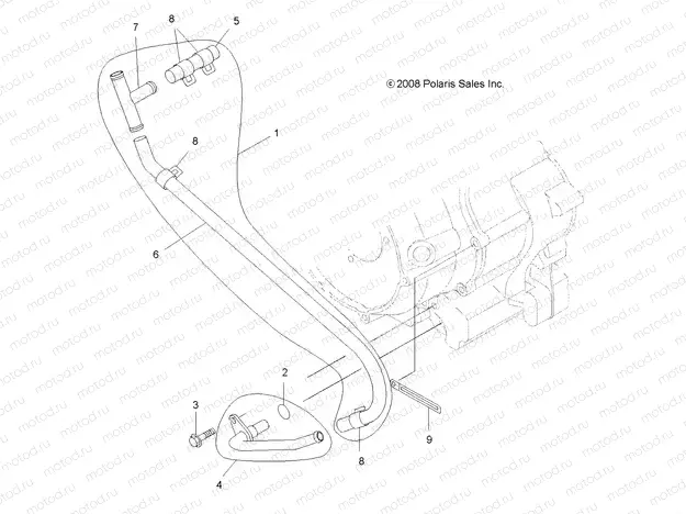 ENGINE | ENGINE, BREATHER - A13DN5EFL (49ATVBREATHER09SPXP550)