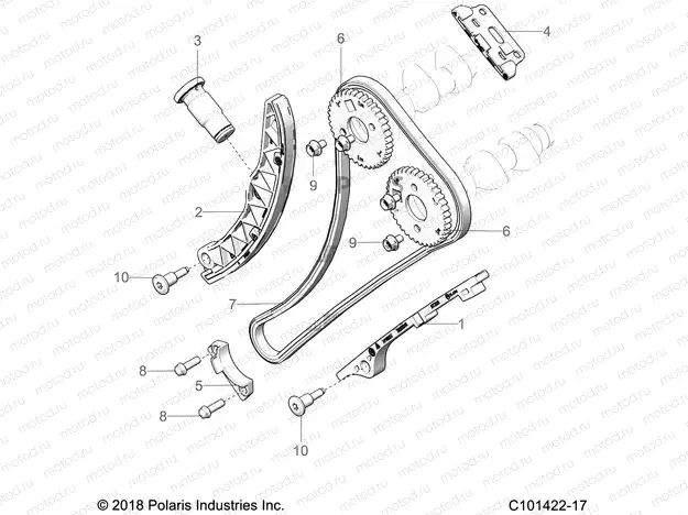 ENGINE | ENGINE, CAM CHAIN and SPROCKET - A23SEA57A1/A3/A6/A9 (C101422-17)