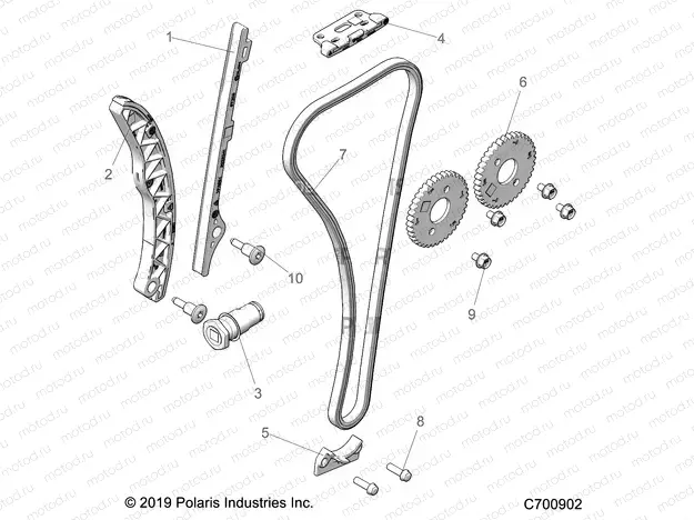 ENGINE | ENGINE, CAM CHAIN and SPROCKET - R20MAE57D7 (C700902)