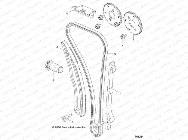 ENGINE | ENGINE, CAM CHAIN and SPROCKET - Z18VHA57B2 (701264)