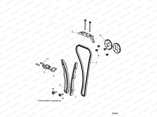 ENGINE | ENGINE, CAM CHAIN AND TENSIONER - Z16VDE92NH/NW (700463)