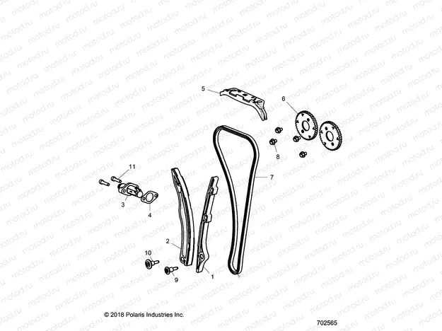 ENGINE | ENGINE, CAM CHAIN AND TENSIONER - Z20P4L92AG/AP/BG/BP/LG (702565)