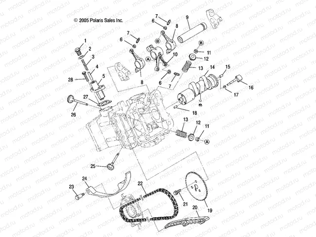 ENGINE | ENGINE, CAMSHAFT and VALVES - R13RH50AG/AH/AM/AR (4999203249920324D14)