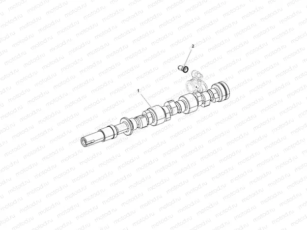 ENGINE | ENGINE, CAMSHAFT, PUSH ROD - R17RTAD1A1/ED1N1 (49RGRCAMSHAFT15DSL)