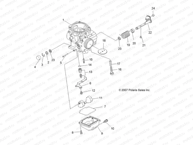 ENGINE | ENGINE, CARBURETOR, LOWER - A13EA32FA (49ATVCARB08TB)