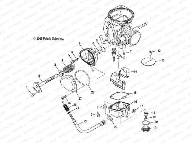 ENGINE | ENGINE, CARBURETOR, LOWER - A13MH50FF/FJ/FU (4999200099920009D08)
