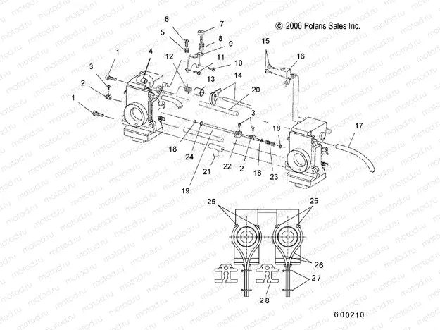 ENGINE | ENGINE, CARBURETOR - S20MDX6JSA/6JEA (600210)