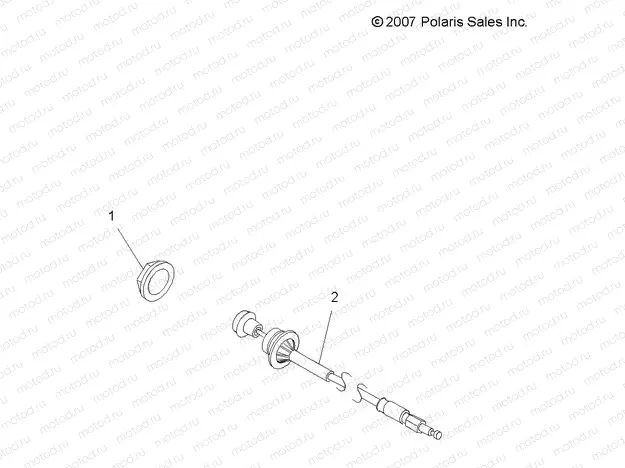 ENGINE | ENGINE, CHOKE CABLE and THROTTLE - A09BA50FA (49ATVCABLE08SCRAM)