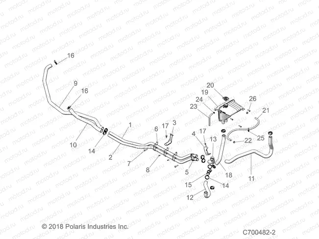 ENGINE | ENGINE, COOLING MAIN LINES - Z19VEE92AM/BM (C700482-2)