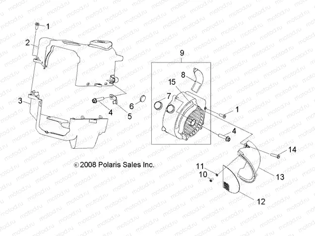 ENGINE | ENGINE, COOLING - R11VA17AA (49RGRCOOL10RZR170)