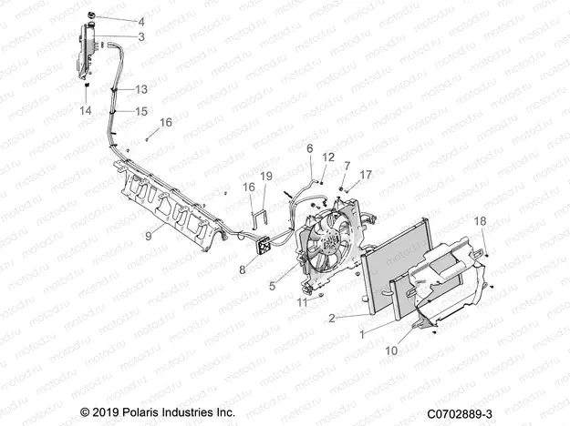 ENGINE | ENGINE, COOLING, RADIATOR - Z22RAC92AF (C0702889-3)