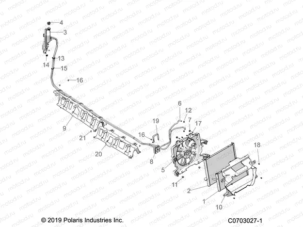 ENGINE | ENGINE, COOLING, RADIATOR - Z23R4E92A/92B (C0703027-1)