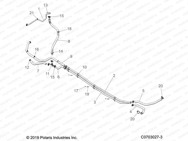 ENGINE | ENGINE, COOLING ROUTING, ENGINE - Z21R4U92AN/BN (C0703027-3)