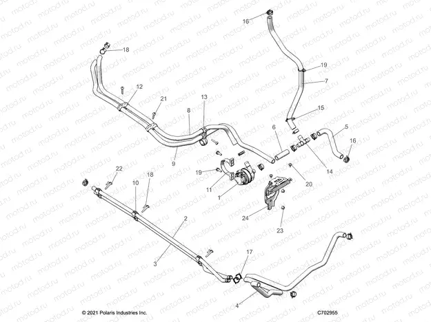 ENGINE | ENGINE, COOLING ROUTING MANIFOLD - Z22GAE92AJ/BJ/GAK92AP/BP/GAV92AP/BP (C702955)
