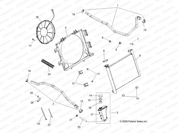 ENGINE | ENGINE, COOLING SYSTEM - A09ZN55AL/AQ/AS/AT/AX (49ATVCOOL09SPEPS550)