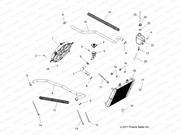 ENGINE | ENGINE, COOLING SYSTEM - A13DH50AX/AZ (49ATVCOOL12SP500TRG)