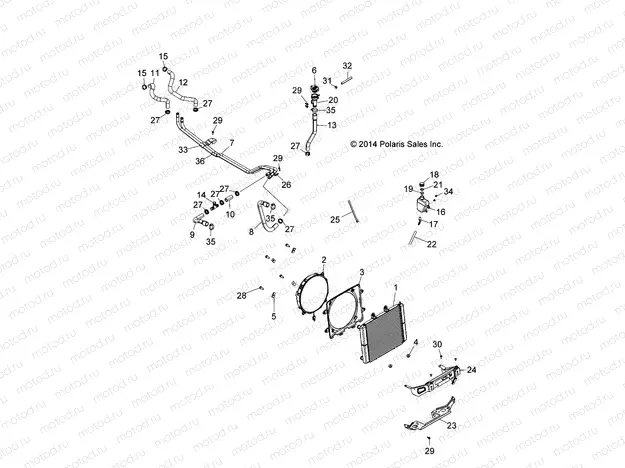 ENGINE | ENGINE, COOLING SYSTEM - A15DAH32EJ (49ATVCOOL15325)
