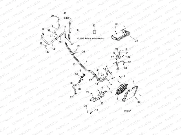 ENGINE | ENGINE, COOLING SYSTEM - A17DAA50A7 (101237)