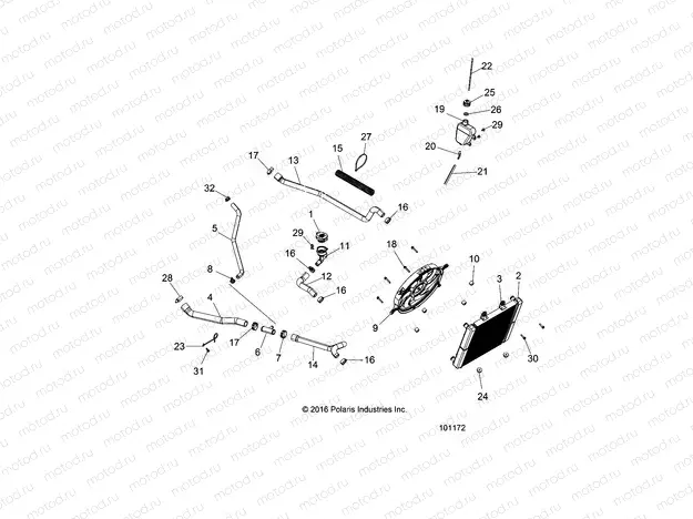 ENGINE | ENGINE, COOLING SYSTEM - A18SUE57N5 (101172)