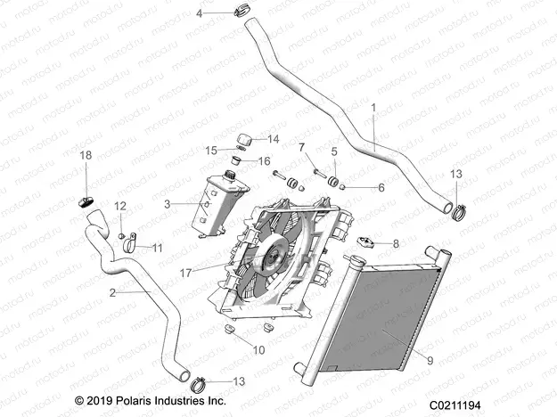 ENGINE | ENGINE, COOLING SYSTEM - A21SXD95A9/CA9 (C0211194)