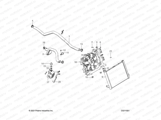 ENGINE | ENGINE, COOLING SYSTEM - A23SYE95PM (C0211551)