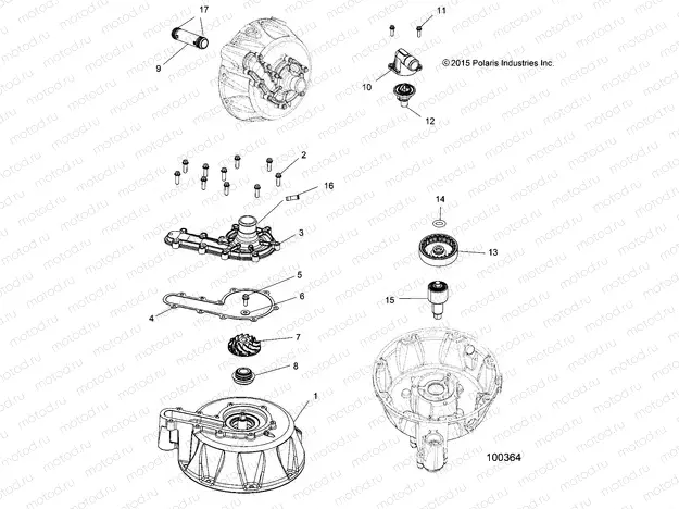 ENGINE | ENGINE, COOLING SYSTEM and WATER PUMP - A16SVE95NM/AN2 (100364)