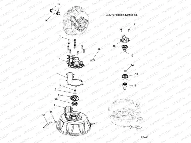 ENGINE | ENGINE, COOLING SYSTEM and WATER PUMP - A18SVS95CR/ER