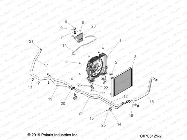 ENGINE | ENGINE, COOLING SYSTEM - D20BBP99A4/B4/FP99A4 (C0703125-2)