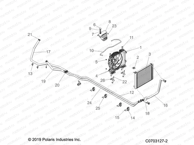 ENGINE | ENGINE, COOLING SYSTEM - D20BEP99A4/B4/GP99A4 (C0703127-2)