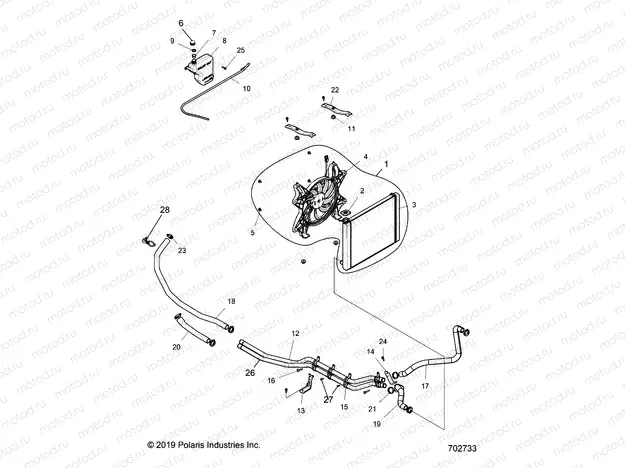 ENGINE | ENGINE, COOLING SYSTEM - G20GAE99F2/EFS/BFM/BCM/SFS/SC2 (702733)