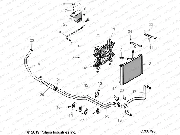 ENGINE | ENGINE, COOLING SYSTEM - G21GAJ99AC/AW/BC/BW (C700793)