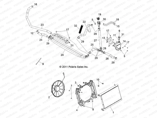 ENGINE | ENGINE, COOLING SYSTEM - R13JT87AD/AL/9EAK/EAL/EAO/EAT/EAW/EAP (49RGRCOOL12RZRXP900)