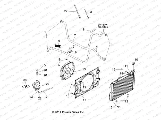 ENGINE | ENGINE, COOLING SYSTEM - R13RH45AG (49RGRCOOL12400)