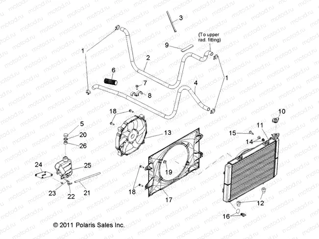 ENGINE | ENGINE, COOLING SYSTEM - R13RH50AG/AH/AM/AR (49RGRCOOL12500)